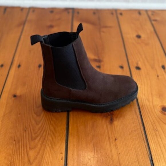 Women's Chelsea Brown Sincerely Jules Boots in Nubuck, Size 7 - Picture 6 of 11